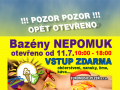 Bazény v Nepomuku opět otevřeny