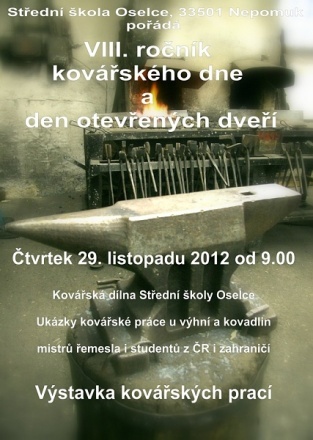 Kovářský den v Oselcích 2012 - plakát