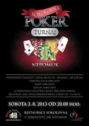 Sokolovna poker turnaj 03.08.2013