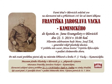 145. výročí úmrtí F. J. Vacka – Kamenického