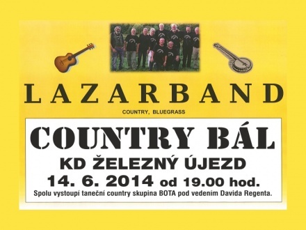 LAZARBAND – Country bál – KD Železný Újezd 14.06.2014