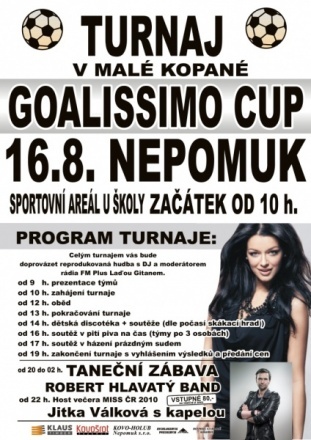 Goalissimo cup - turnaj v malé kopané 30.08.2014