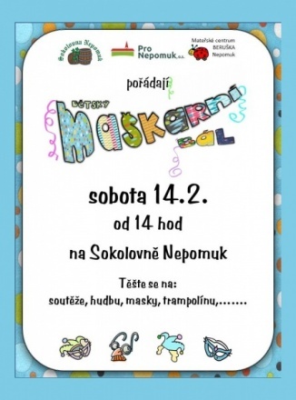 Dětský maškarní bál - Sokolovna Nepomuk 14.02.2015