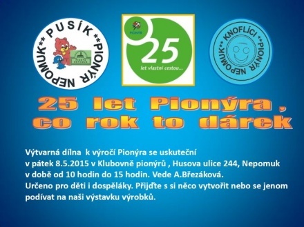 25 let Pionýra – dílna 08.05.2015