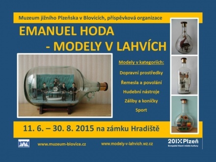 Muzeum Blovice: Modely v lahvích 11.6.-30.8.2015