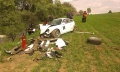 SDH Nepomuk - Asistence na Podbrdské rally k nehodě závodního automobilu u Čížkova