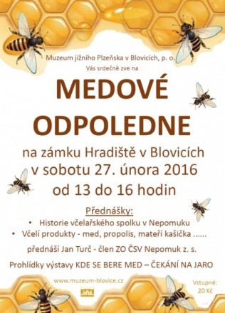 Muzeum Blovice: Medové odpoledne 27. 2. 2016