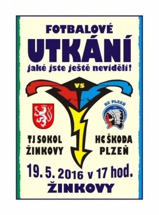 Fotbalové utkání TJ Sokol Žinkovy vs. HC Škoda Plzeň 19.05.2016